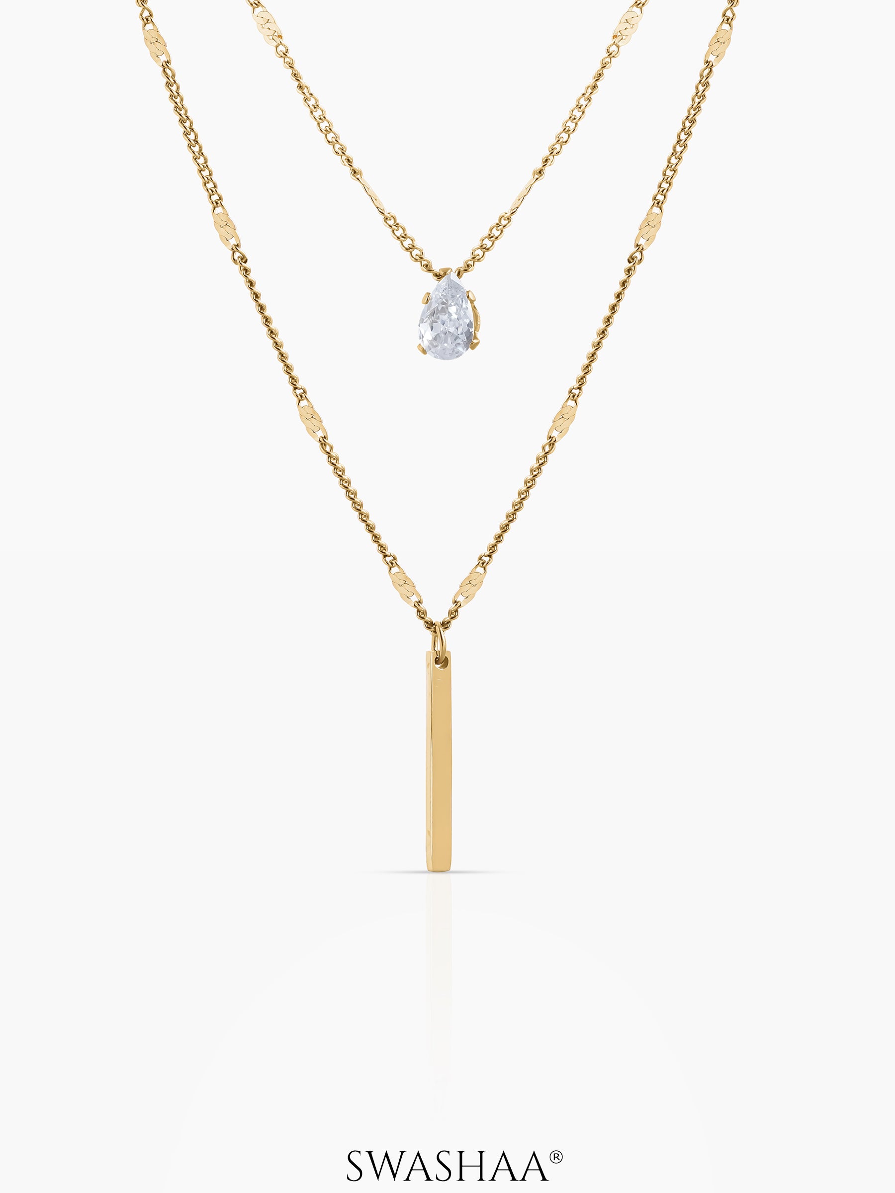 Lynna Bar Layered Necklace