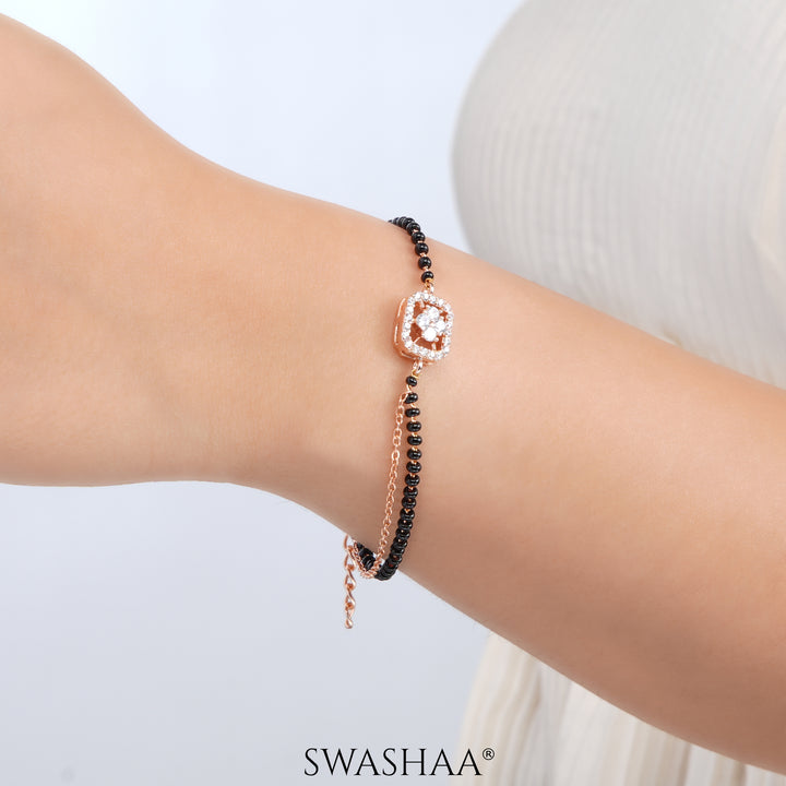 Maher Rosegold Plated Mangalsutra Bracelet