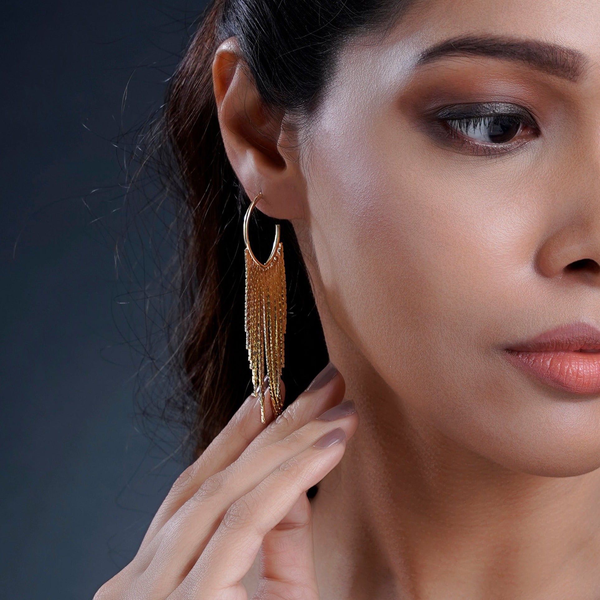 Murphy 18K Gold Plated Hoop Earrings