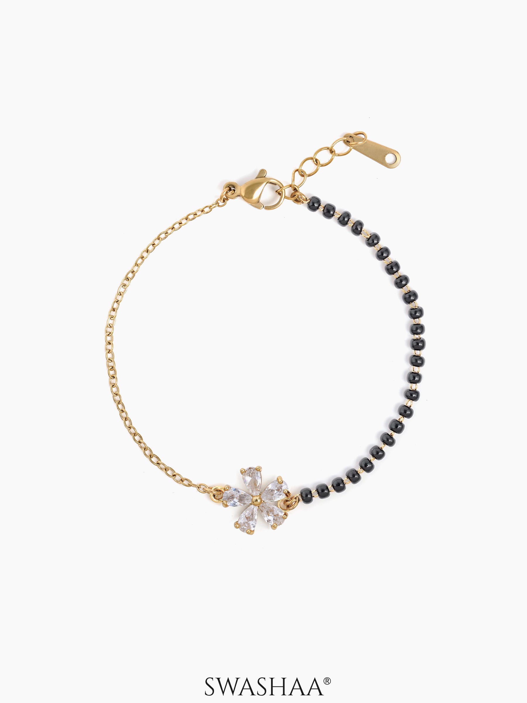 Maher Flower Diamond Mangalsutra Bracelet