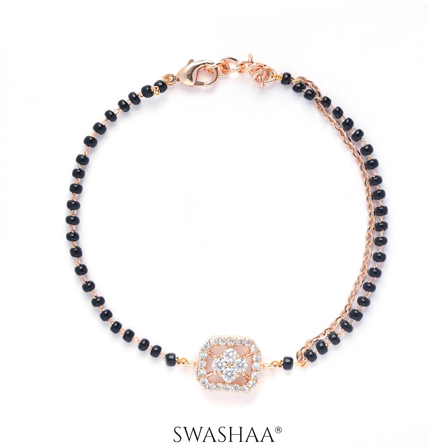 Maher Rosegold Plated Mangalsutra Bracelet