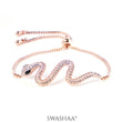Mahsa Snake Rosegold Plated Bracelet