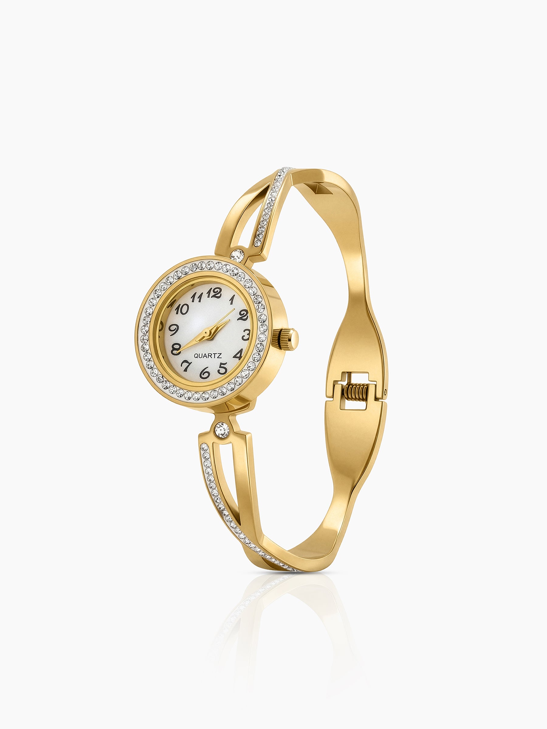Marenza 18K Gold Plated Women's Watch Bracelet - Swashaa