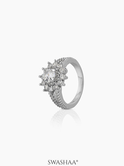 Marivelle Flora Solitaire Ring