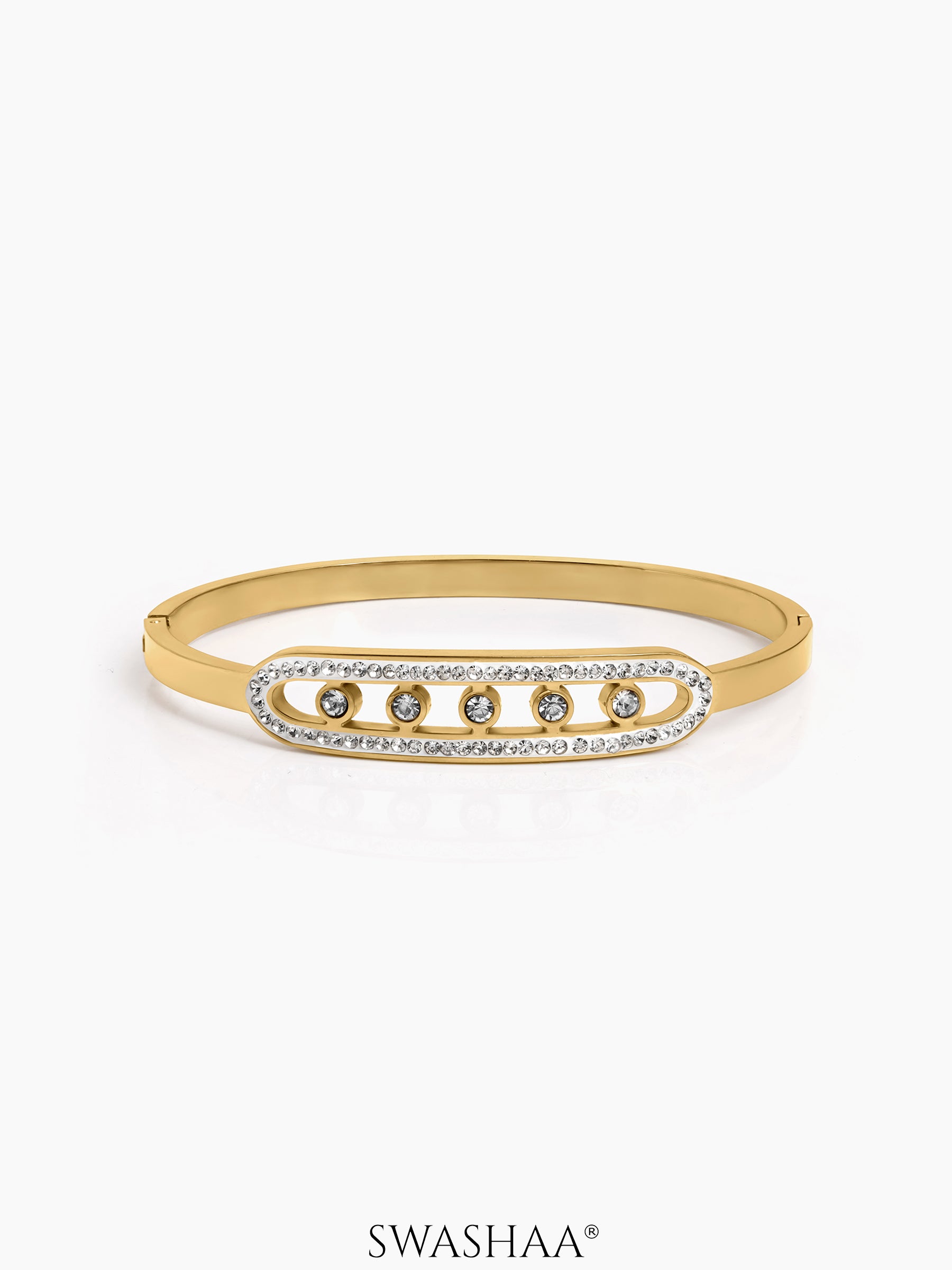 Marixa Diamond Band Bracelet - Swashaa