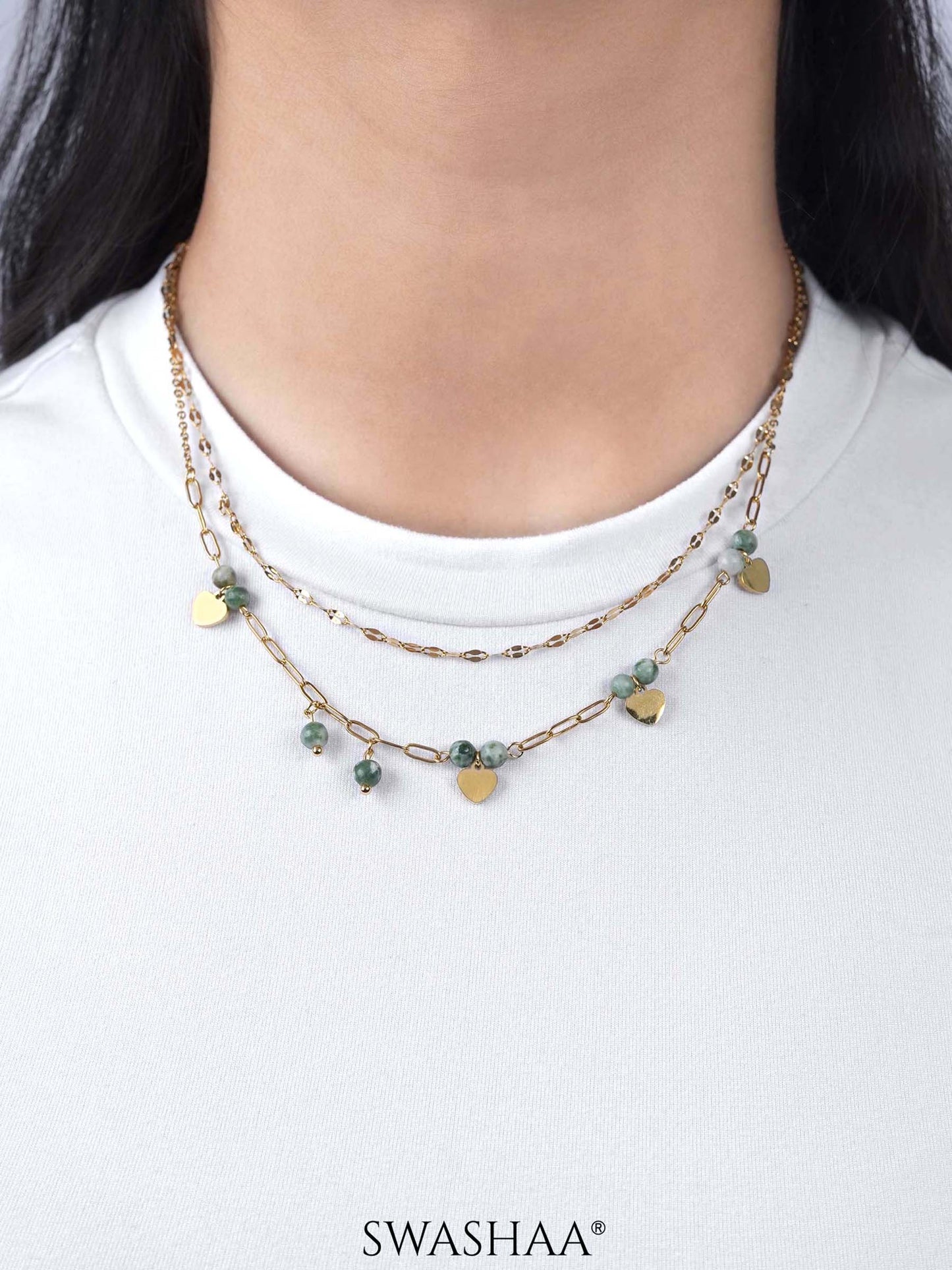 Marsha Beads 18K Gold Plated Necklace