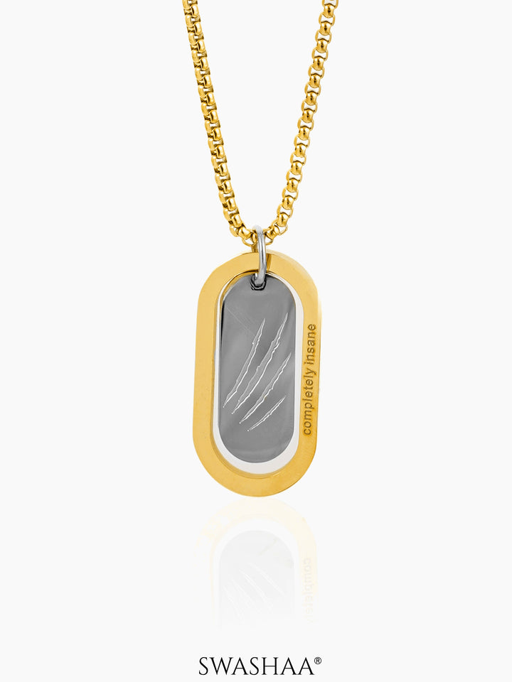 Matej 18K Gold Plated Men's Chain Pendant