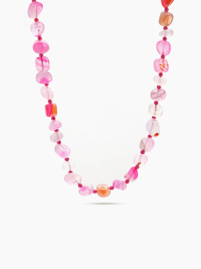Maya Rose Pink Women’s Beaded Necklace