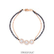 Medussa Rosegold Plated Mangalsutra Bracelet
