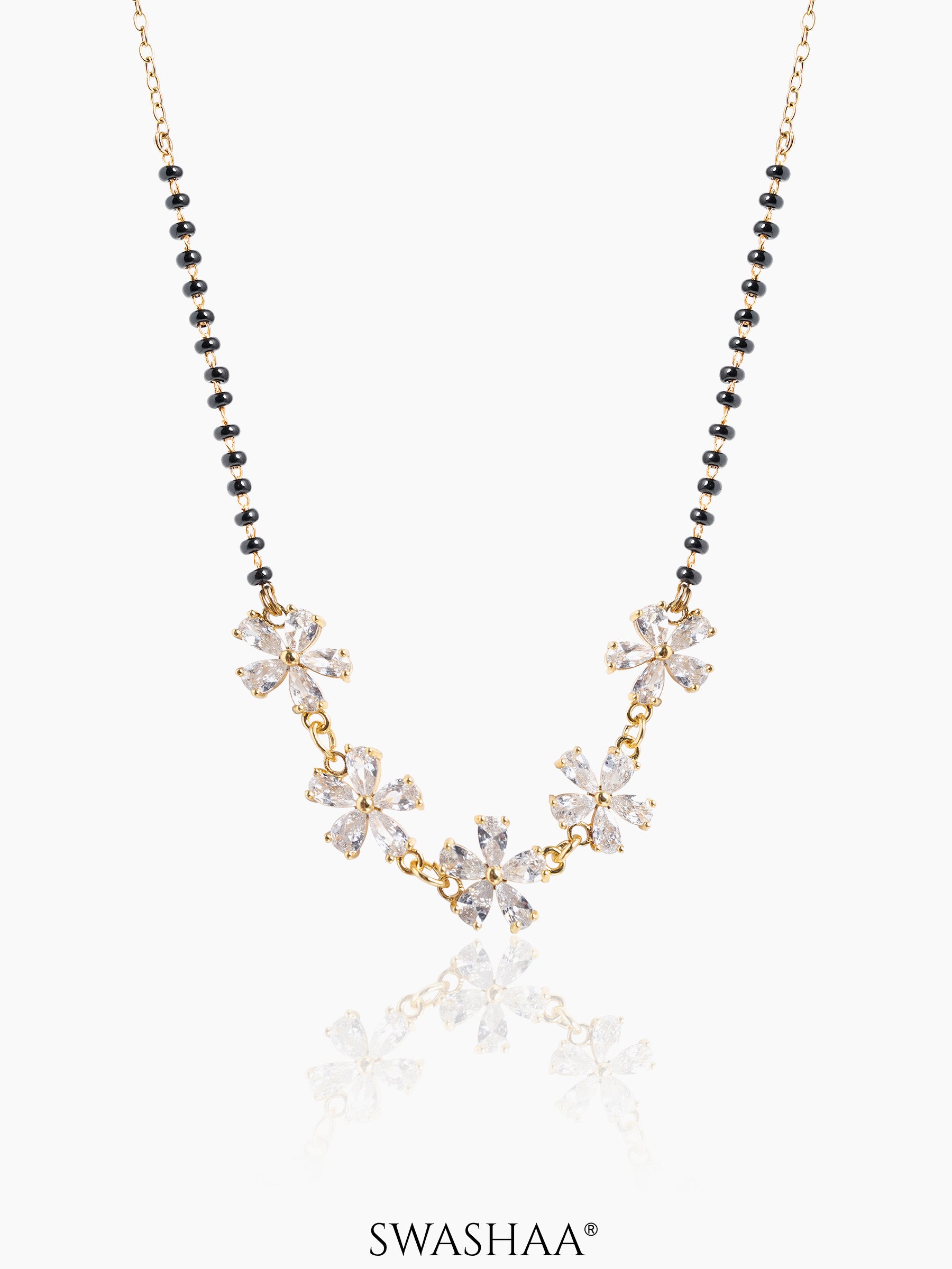 Meher Flower Diamond Mangalsutra