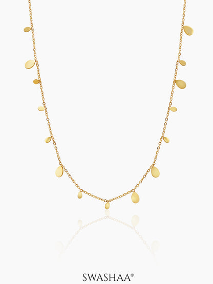 Mehuri Droplotes Charms 18K Gold Plated Necklace