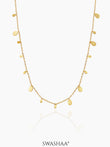Mehuri Drop Charms 18K Gold Plated Necklace