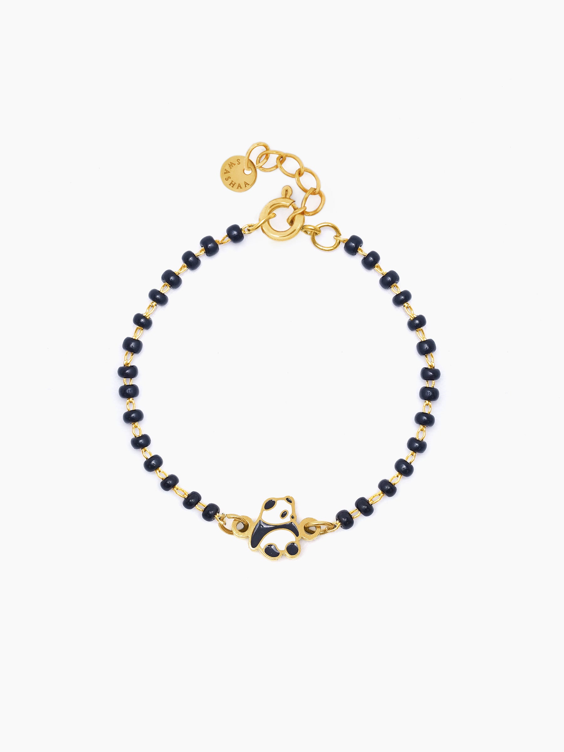 Mei Mei Panda Charm 18K Gold Plated Kid's Nazariya Loose Bracelet