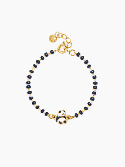 Mei Mei Panda Charm 18K Gold Plated Kid's Nazariya Loose Bracelet