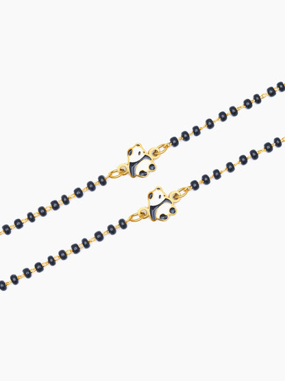 Mei Mei Panda Charm 18K Gold Plated Kid's Nazariya Loose Bracelet