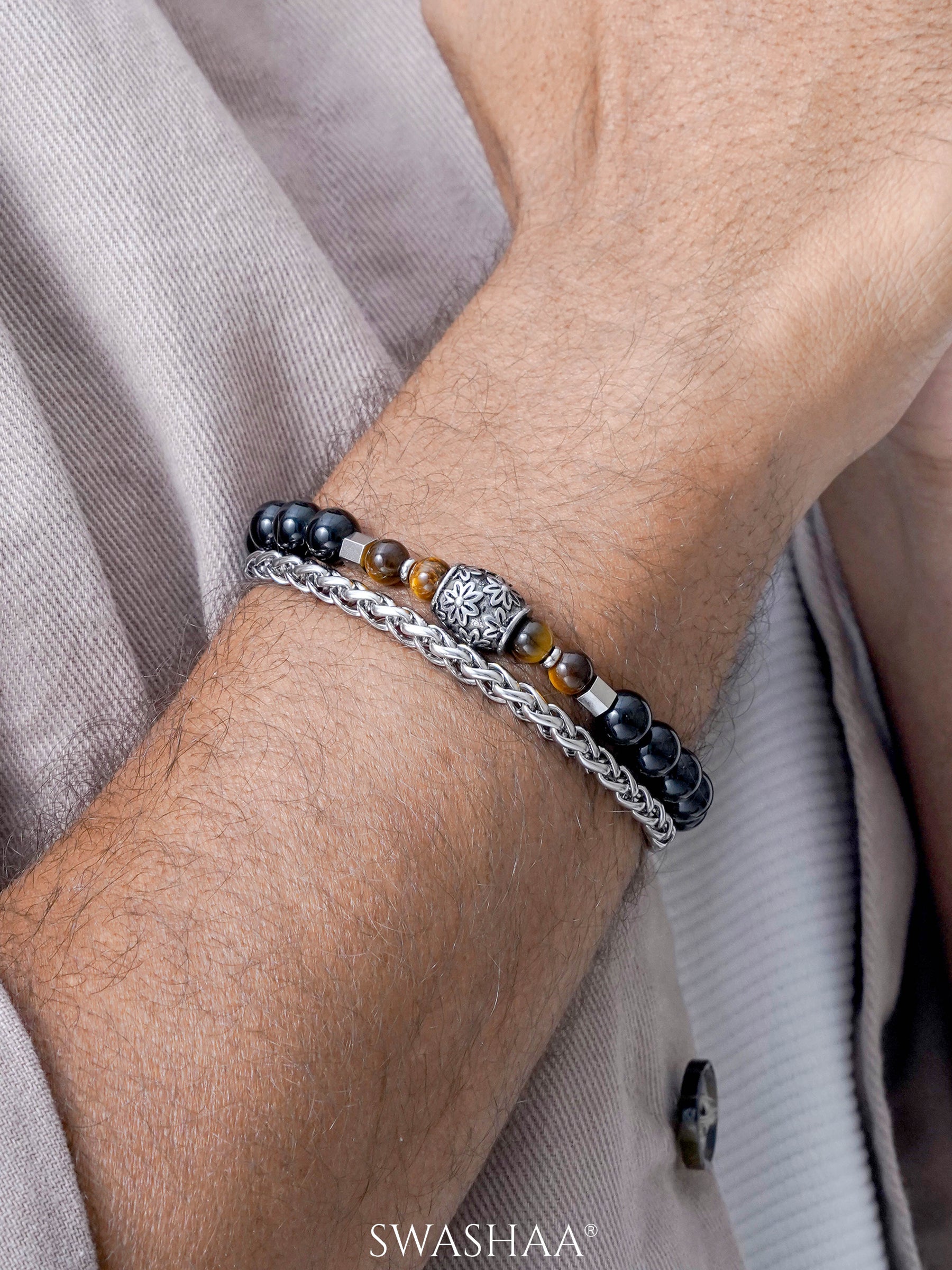 Mersin Men's Beaded Bracelet