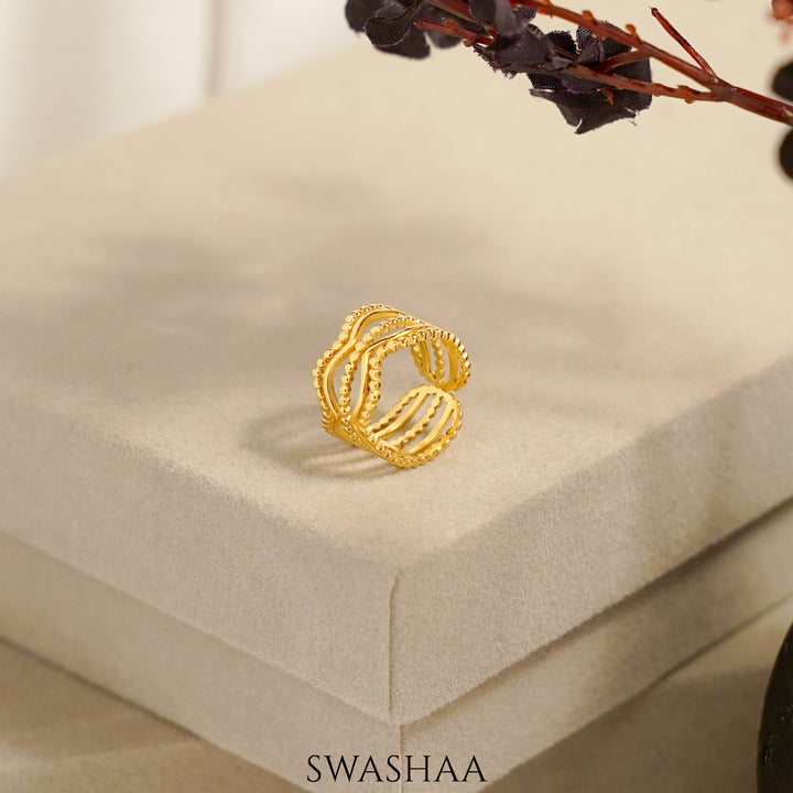 Milaan 18K Gold Plated Ring