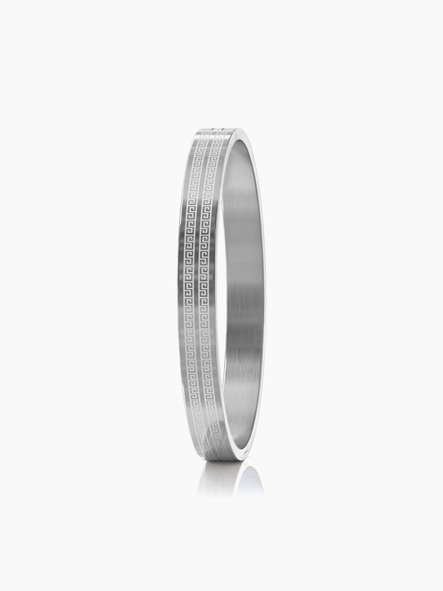 Miliano Engraved Silver Men's Kada
