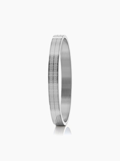 Miliano Engraved Silver Men's Kada
