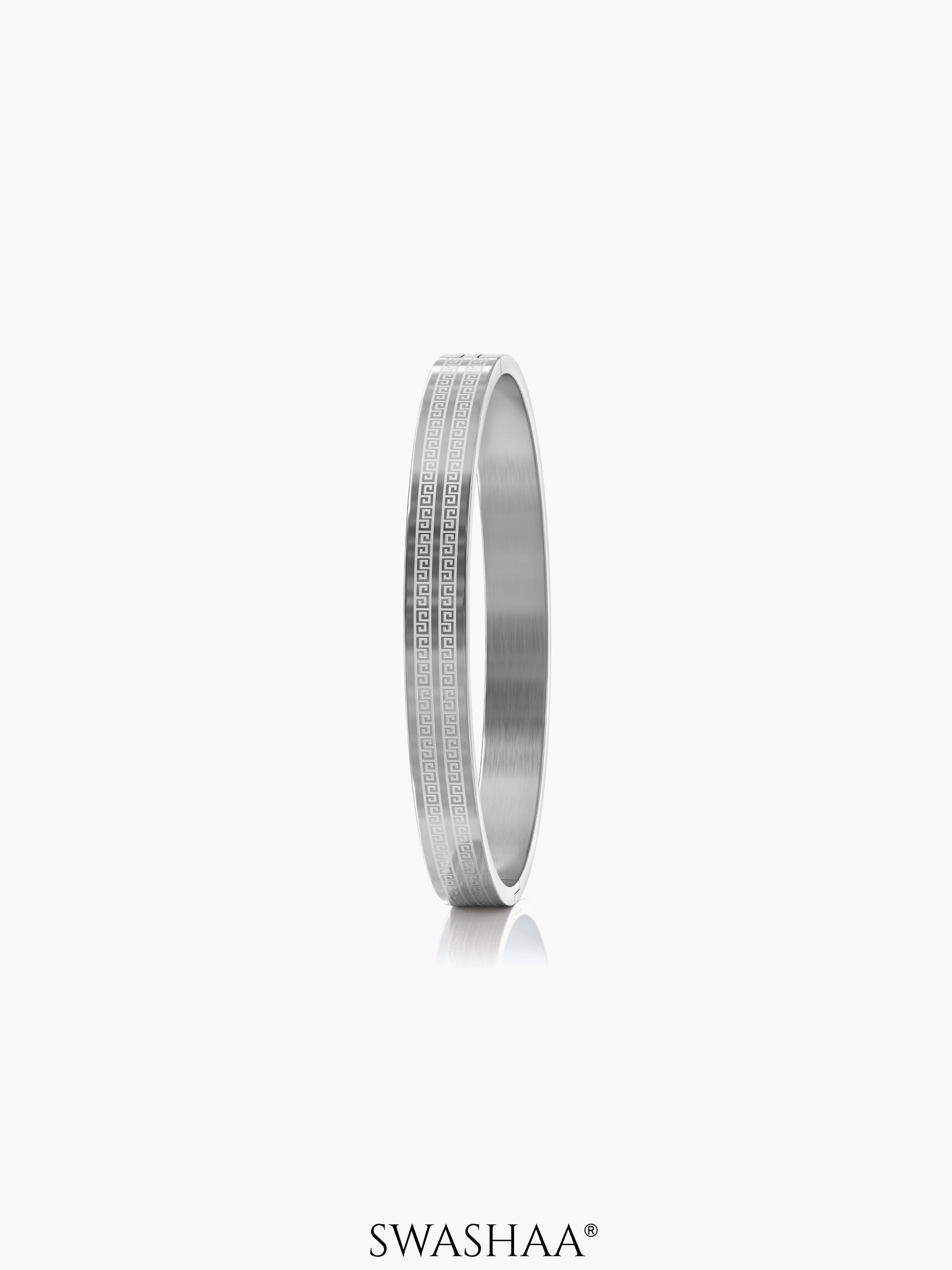 Miliano Engraved Silver Men's Kada