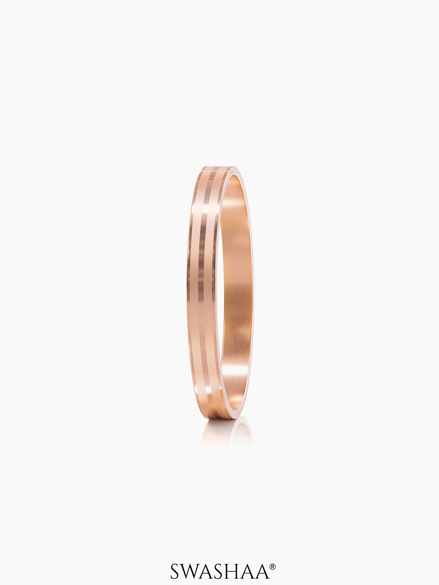 Milo Dual Strip Rosegold Plated Men's Kada