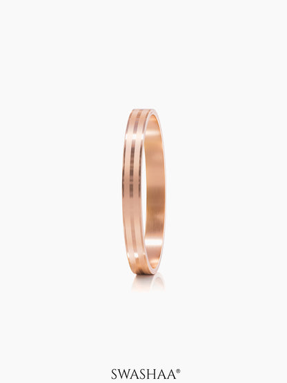 Milo Dual Strip Rosegold Plated Men's Kada