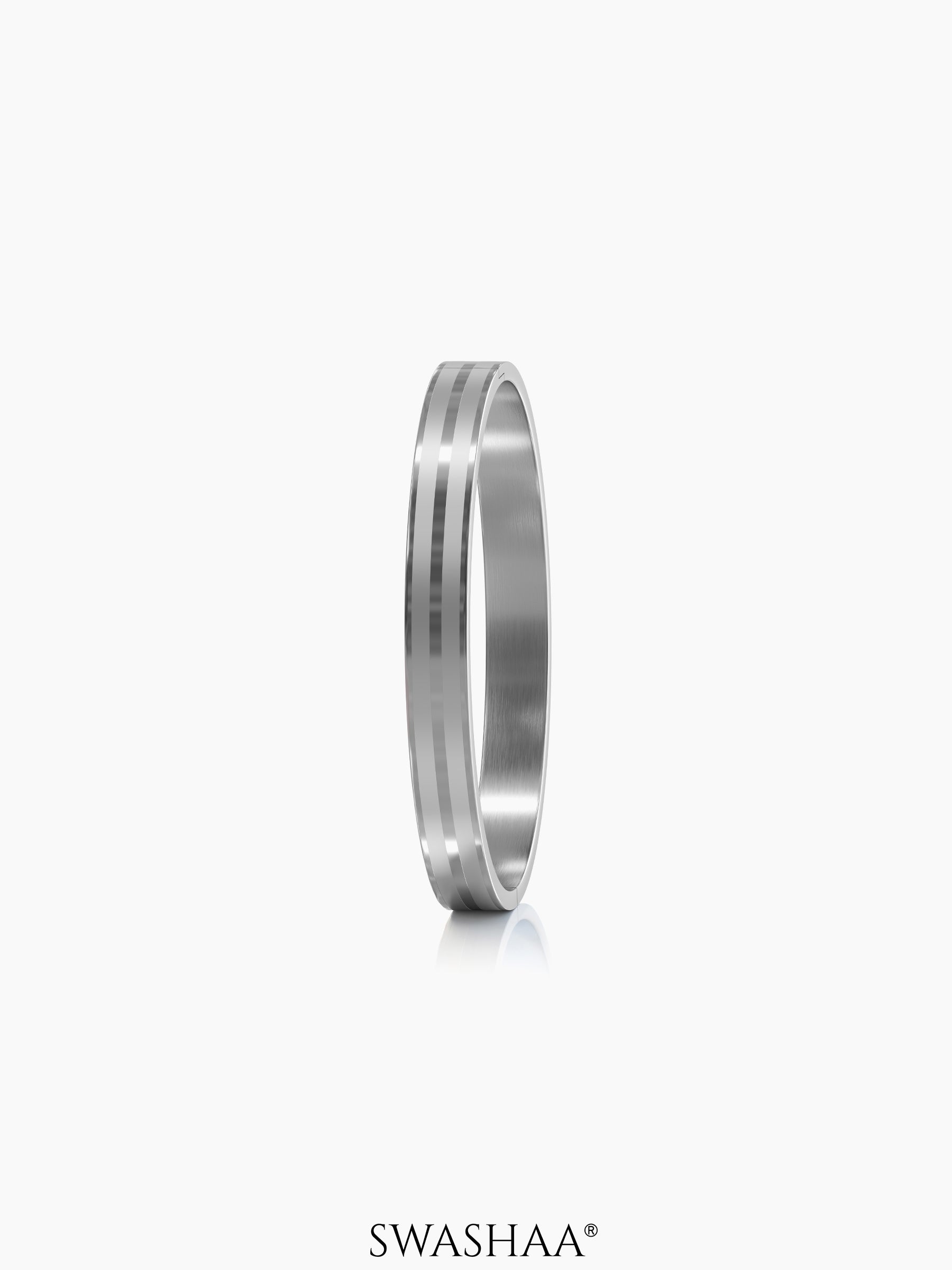 Milo Dual Strip Silver Men's Kada