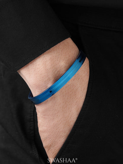 Milo Dual Strip Blue Men's Kada