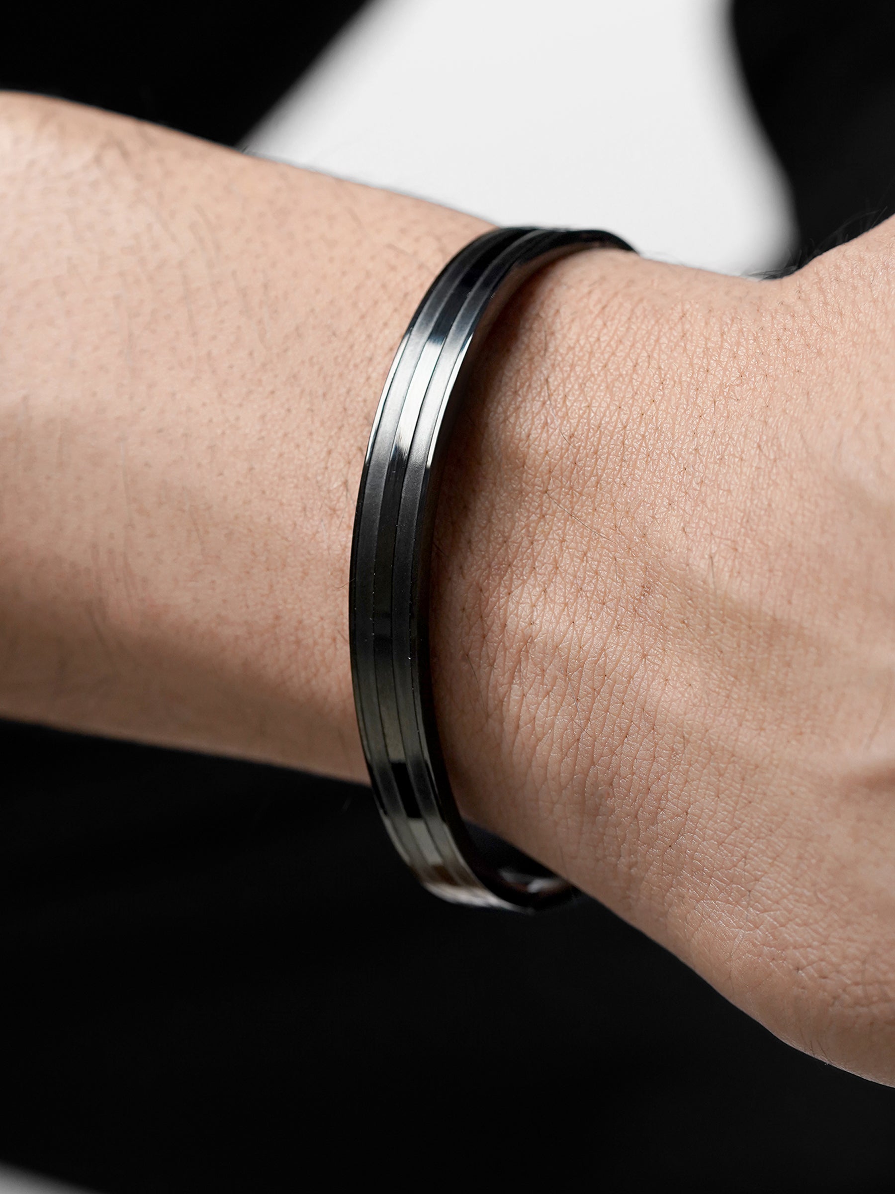 Milo Dual Strip Black Men's Kada