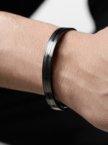 Milo Dual Strip Black Men's Kada