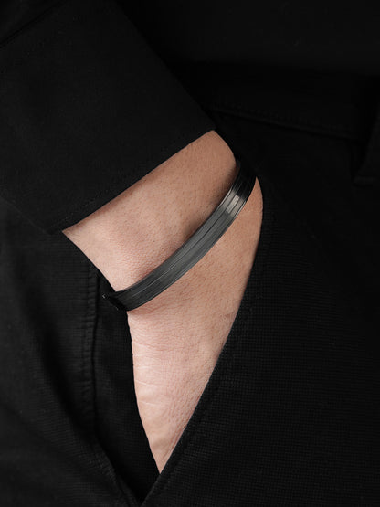 Milo Dual Strip Black Men's Kada