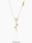 Mireya Butterfly Pearl Necklace
