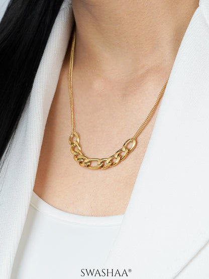Mojave Chain 18K Gold Plated Necklace