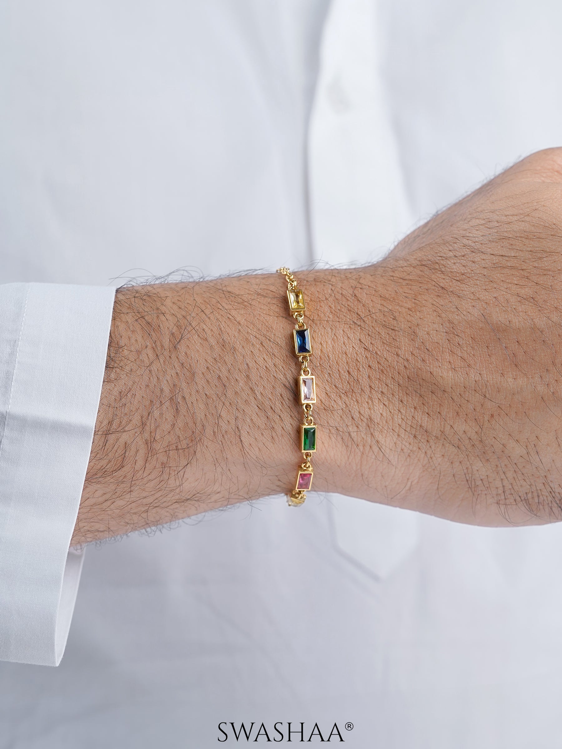 Multi Stone Rakhi