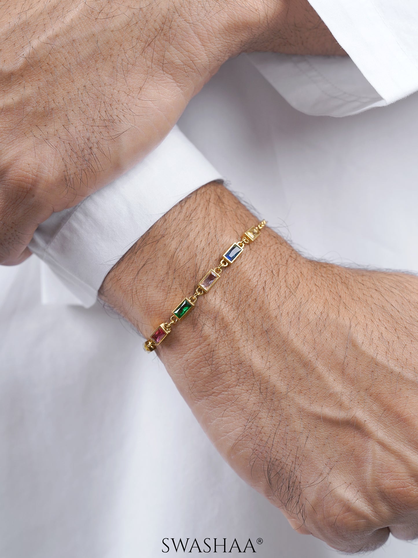 Multi Stone Rakhi