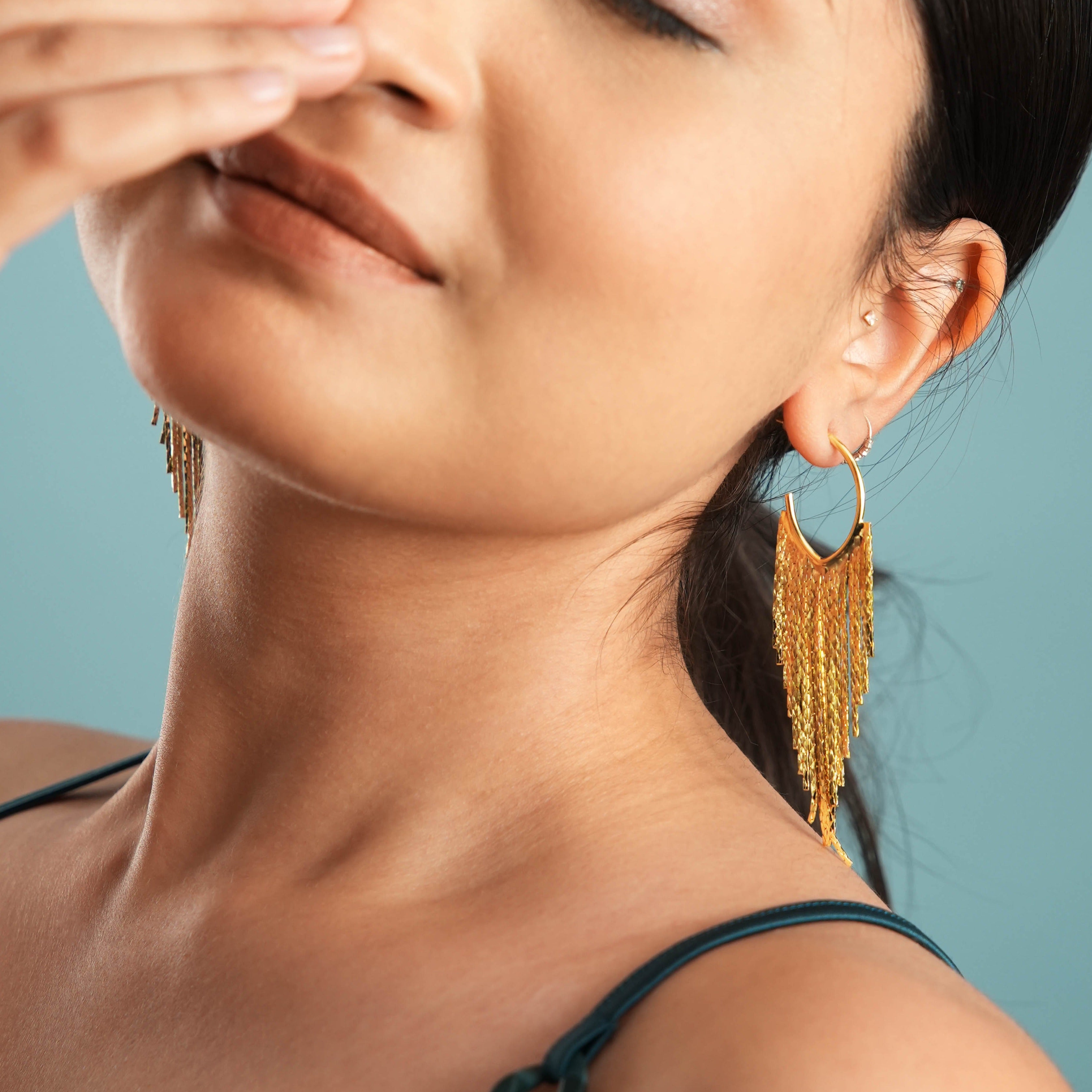 Murphy 18K Gold Plated Hoop Earrings