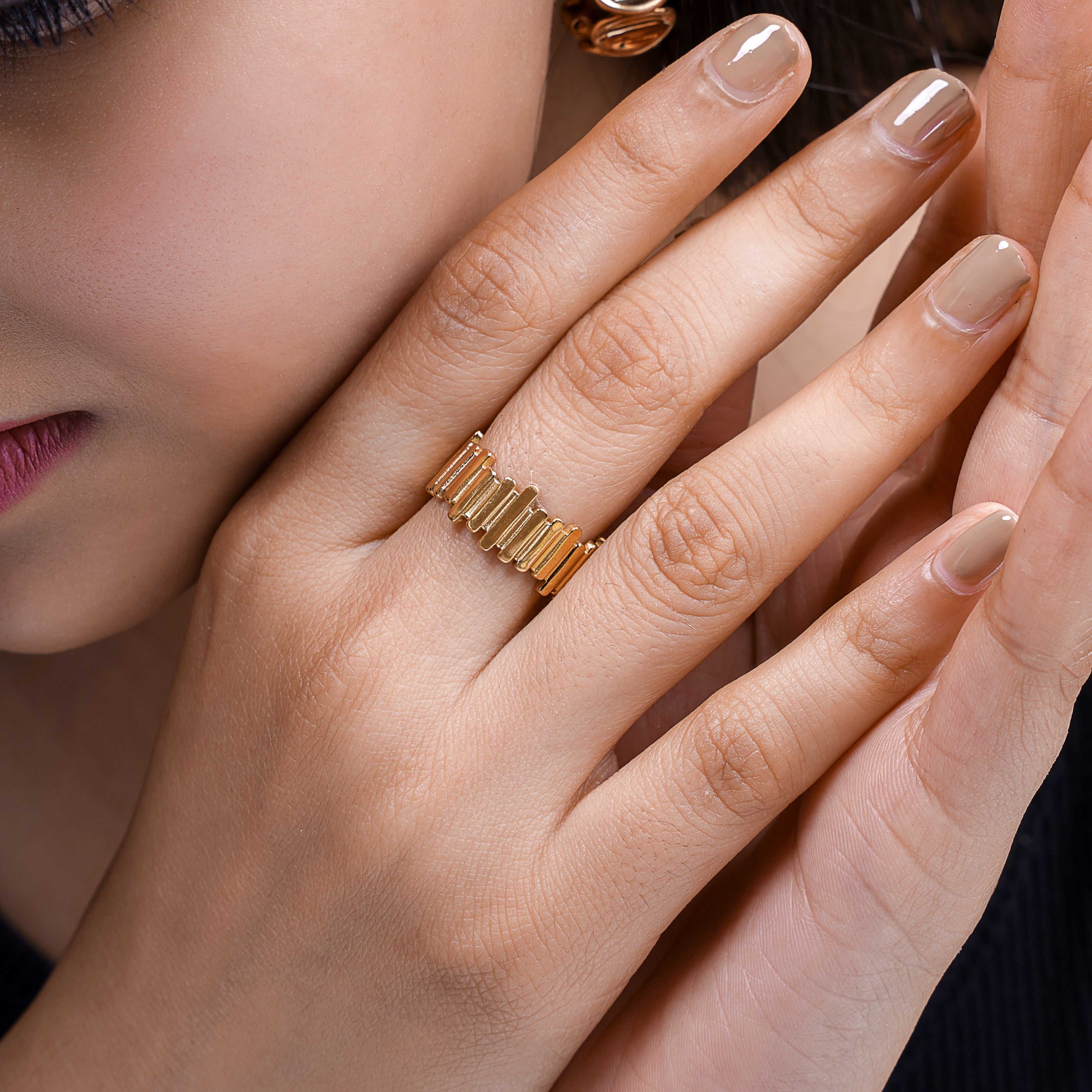 Nyx 18K Gold Plated Ring