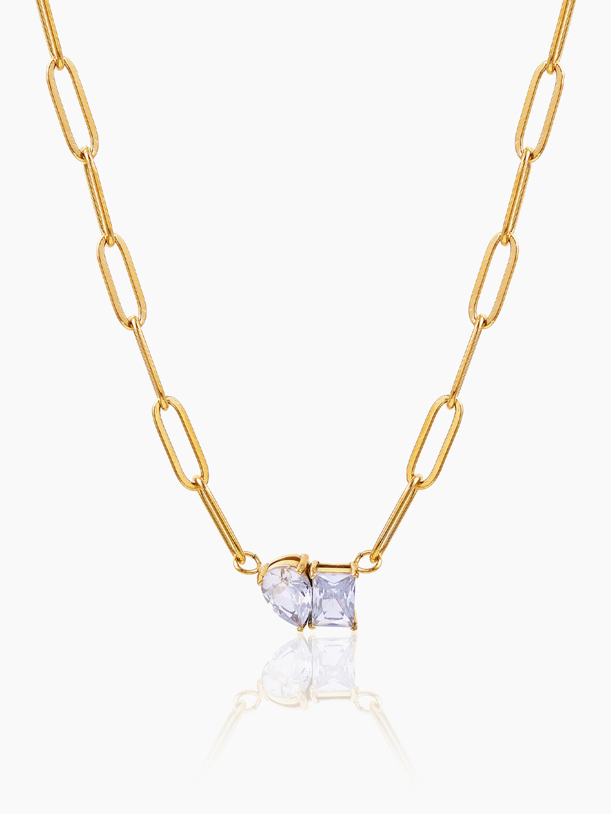 Naila Solitaire 18K Gold Plated Necklace