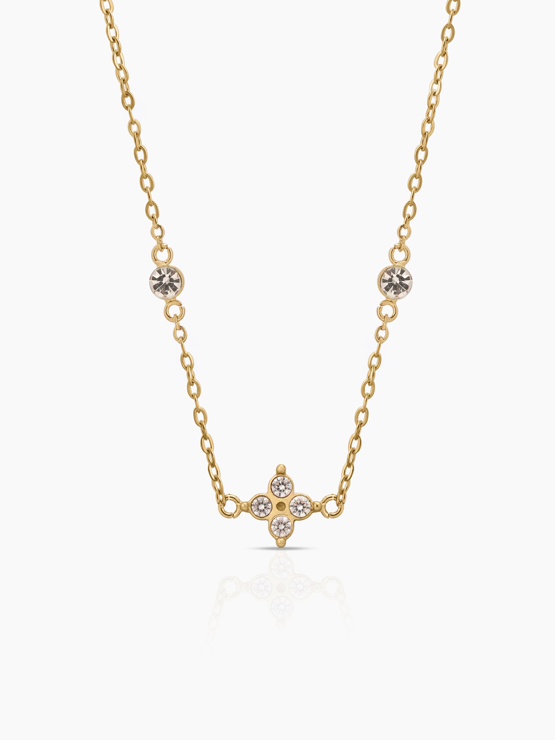Naira Clover Necklace - Swashaa