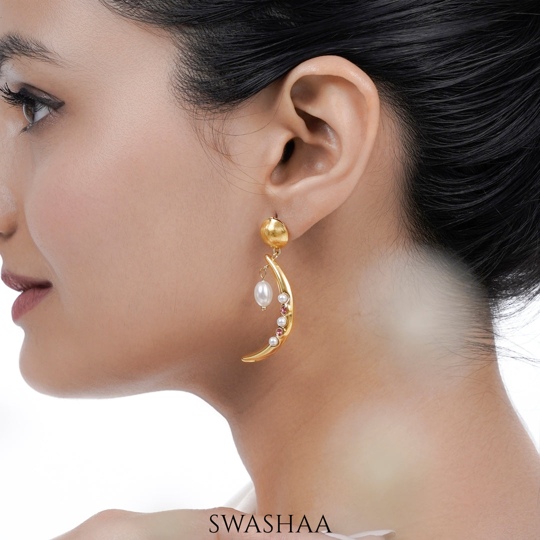 Nash 18K Gold Plated Earrings - Swashaa