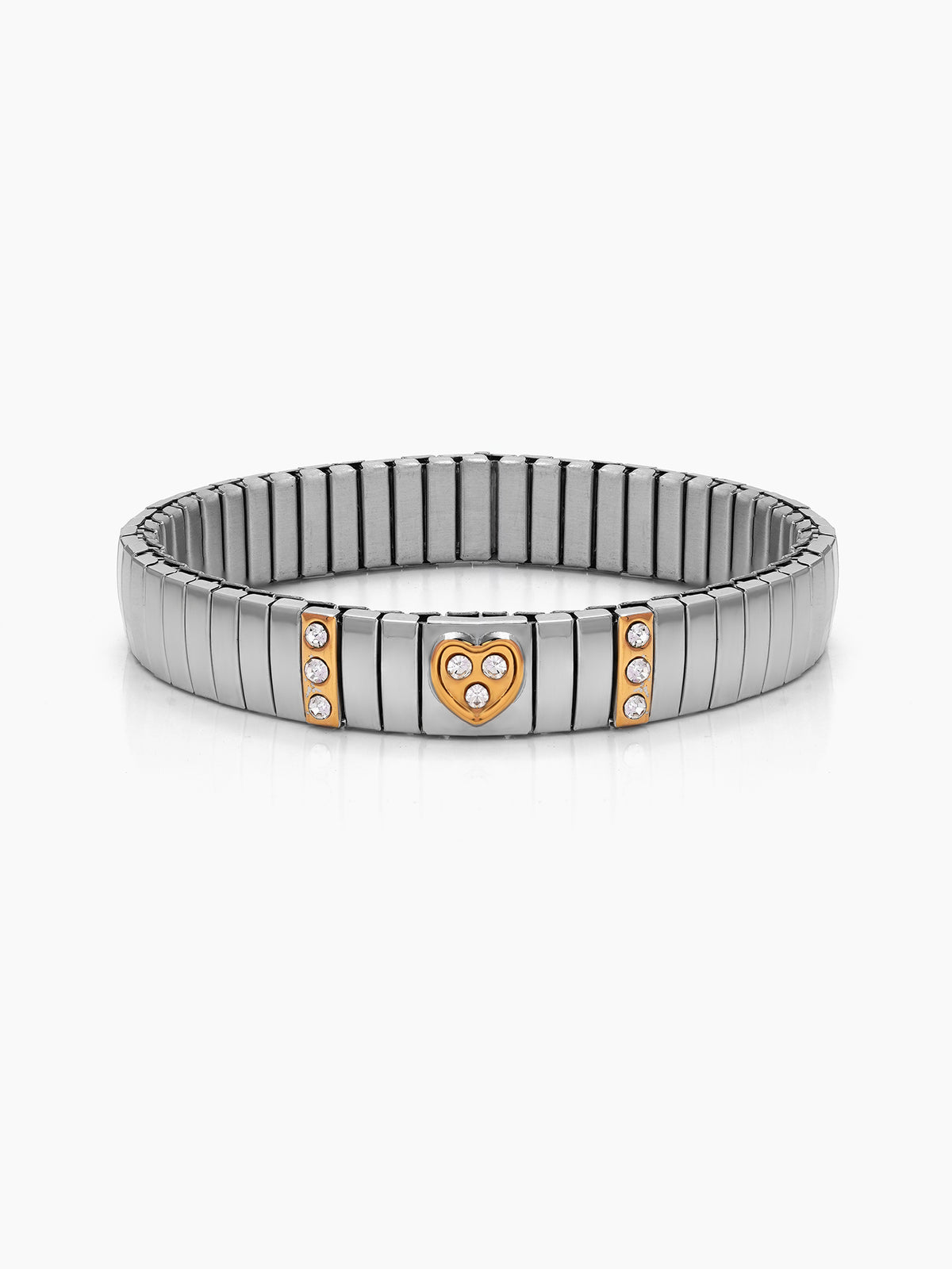 Natalie Heart Diamond Silver - 18K Gold Plated Women's Loose Bracelets