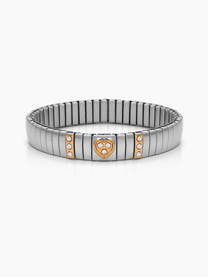 Natalie Heart Diamond Silver - 18K Gold Plated Women's Loose Bracelets