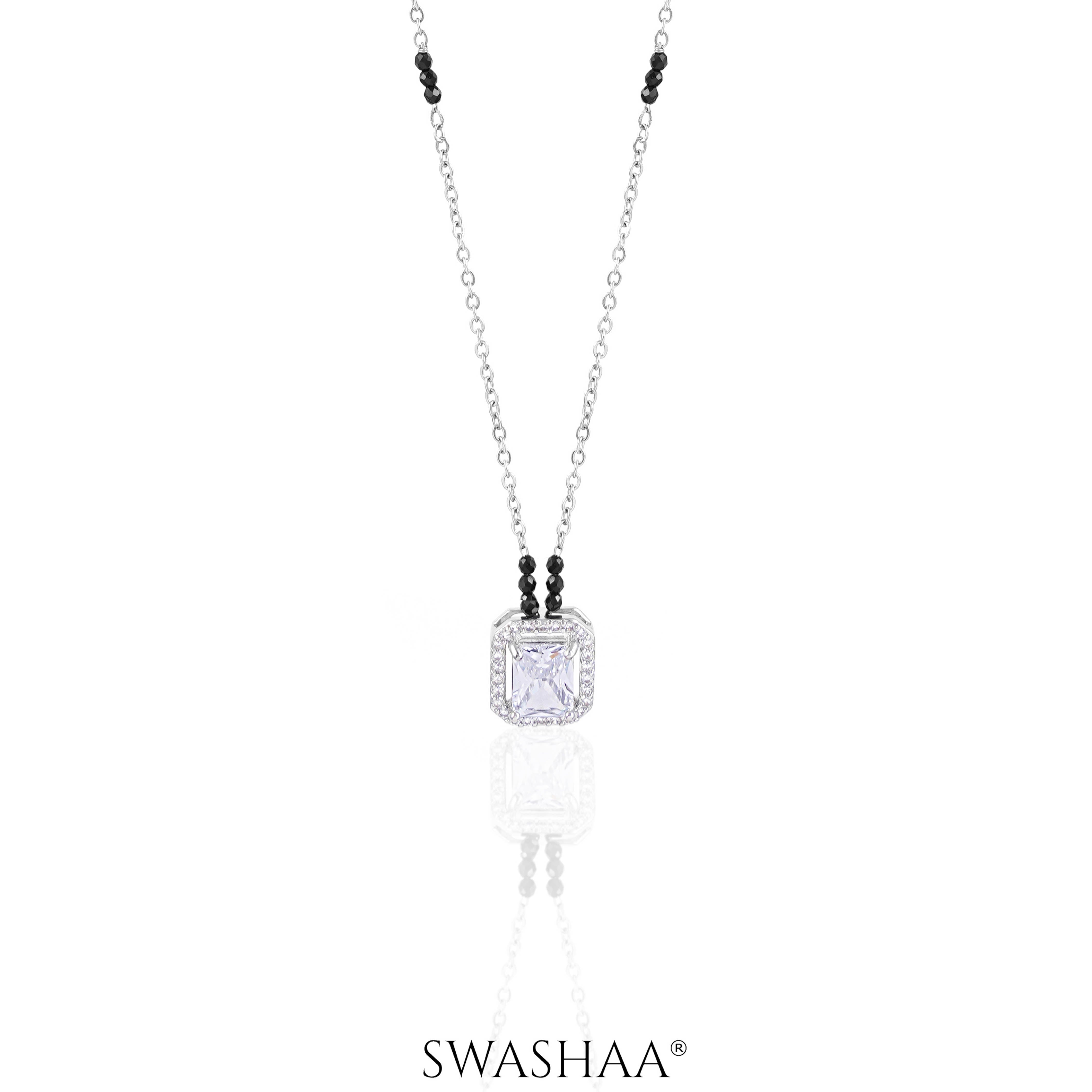 Nayaa Solitaire Silver Mangalsutra