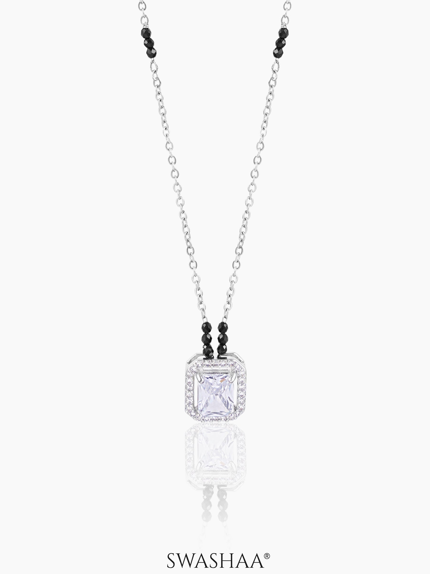 Nayaa Solitaire Silver Mangalsutra