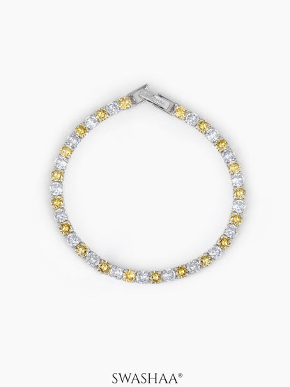 Nayelle Diamond Tennis Bracelet - Swashaa
