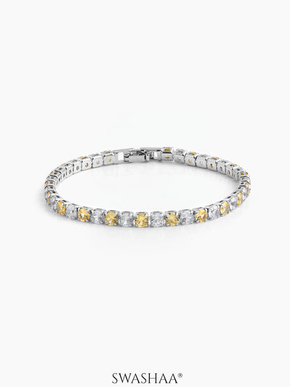 Nayelle Diamond Tennis Bracelet - Swashaa