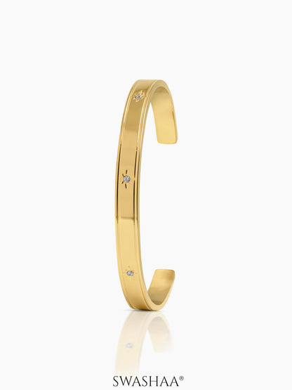Naylia Star 18K Gold Plated Cuff Bracelet