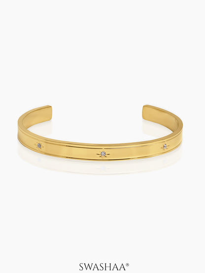 Naylia Star 18K Gold Plated Cuff Bracelet