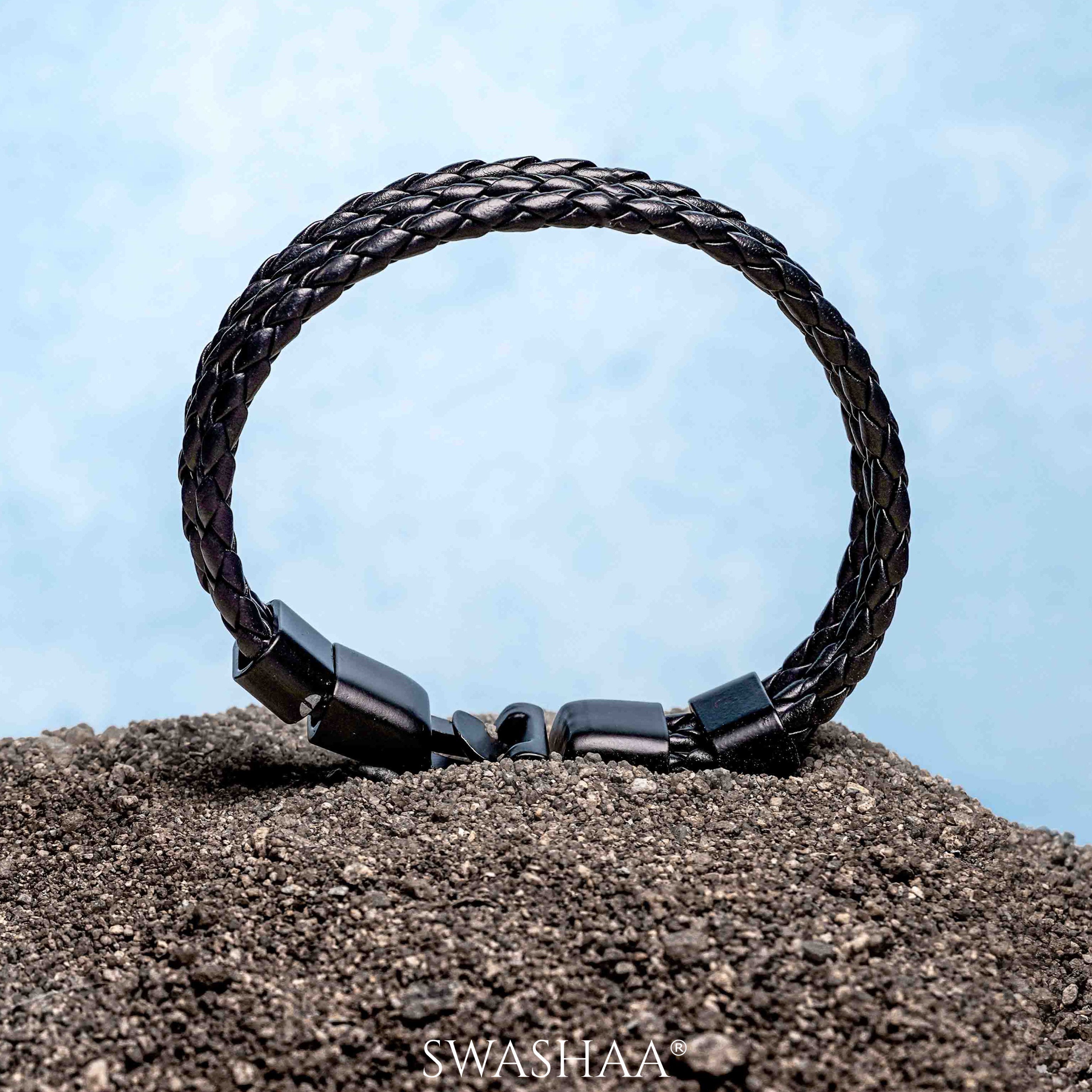 Leather And Gold Men Diamond Bracelet at Rs 65000 in Surat | ID: 23737797588