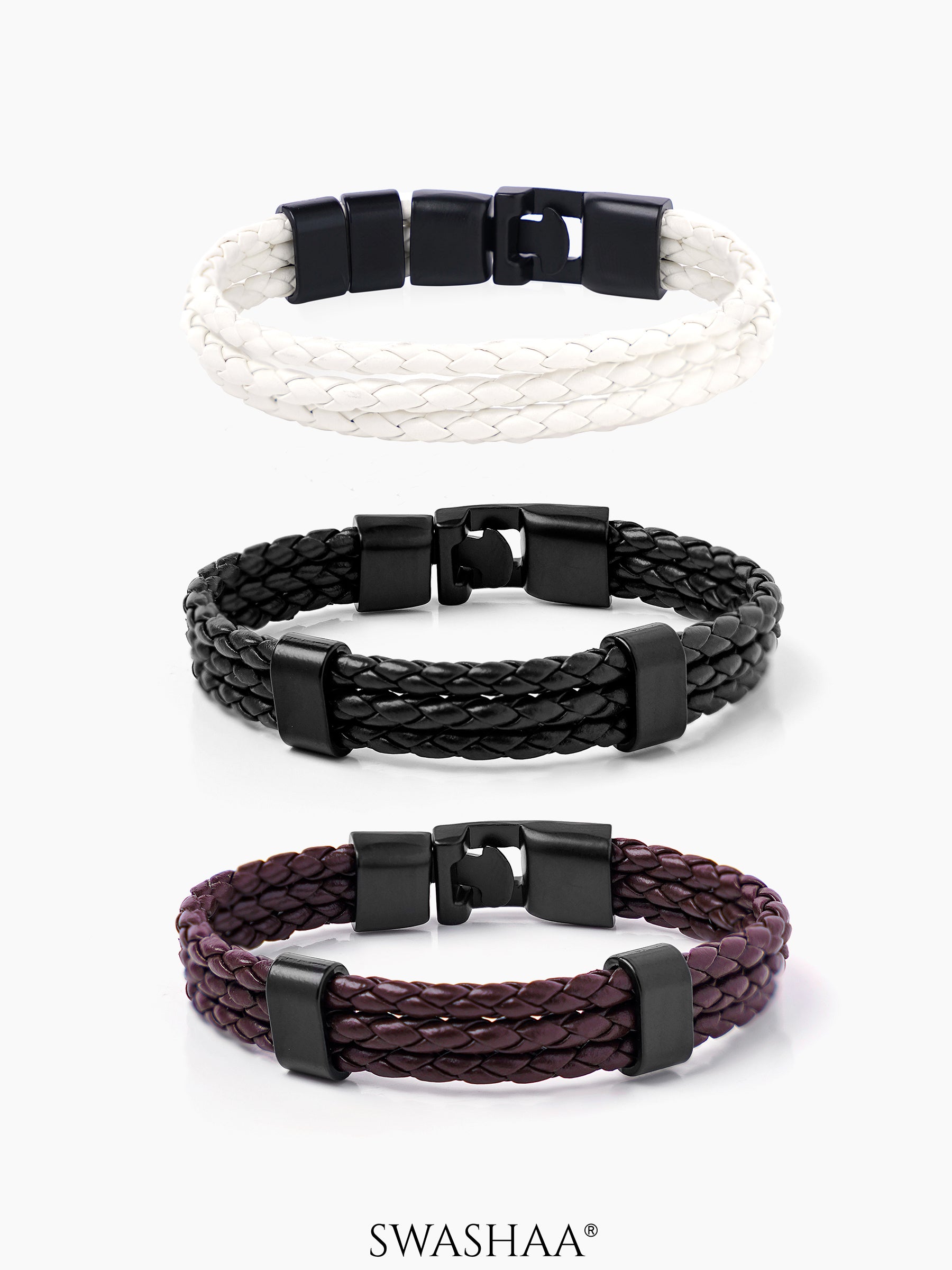 Neo Men's Leather Bracelet - Main Image